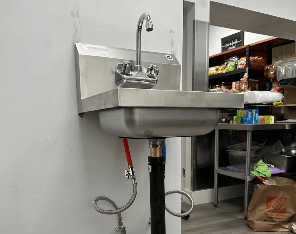 Commercial Sink Installation by Delta Plumbers