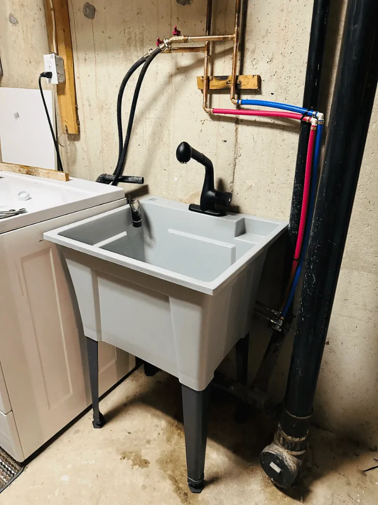 Laundry Room Sink Installation in Hamilton - Delta Plumbers
