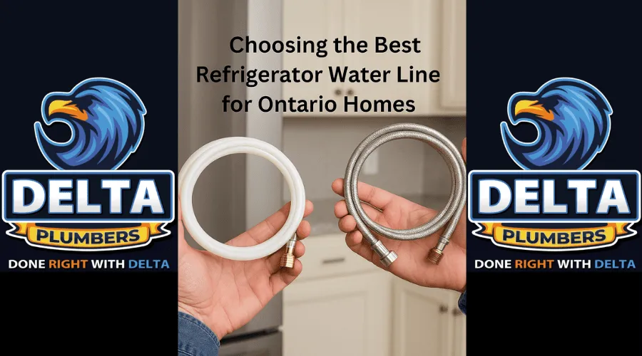 Choosing the Best Refrigerator Water Line for Ontario Homes - Delta Plumbers