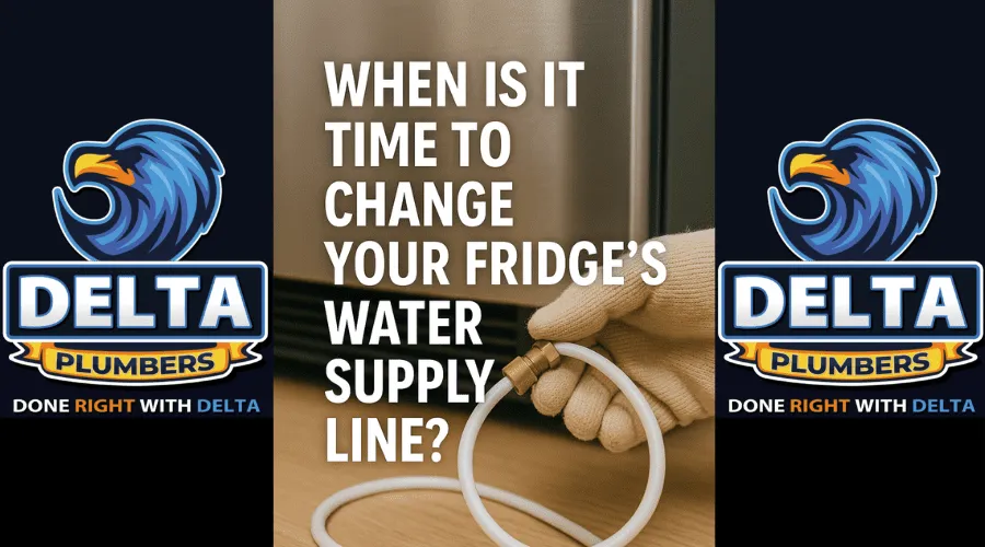 When Is It Time to Change Your Fridge’s Water Supply Line - Delta Plumbers