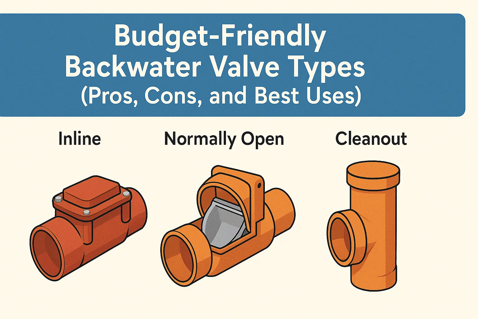 Budget-Friendly Backwater Valve Types (Pros, Cons, and Best Uses) - Delta Plumbers