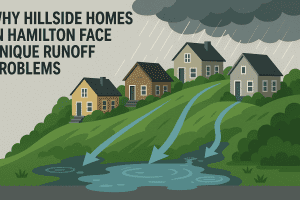 Why Hillside Homes in Hamilton Face Unique Runoff Problems - Delta Plumbers