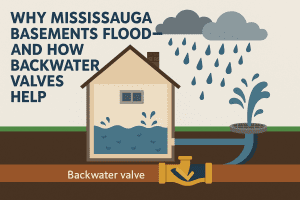Why Mississauga Basements Flood—and How Backwater Valves Help - Delta Plumbers