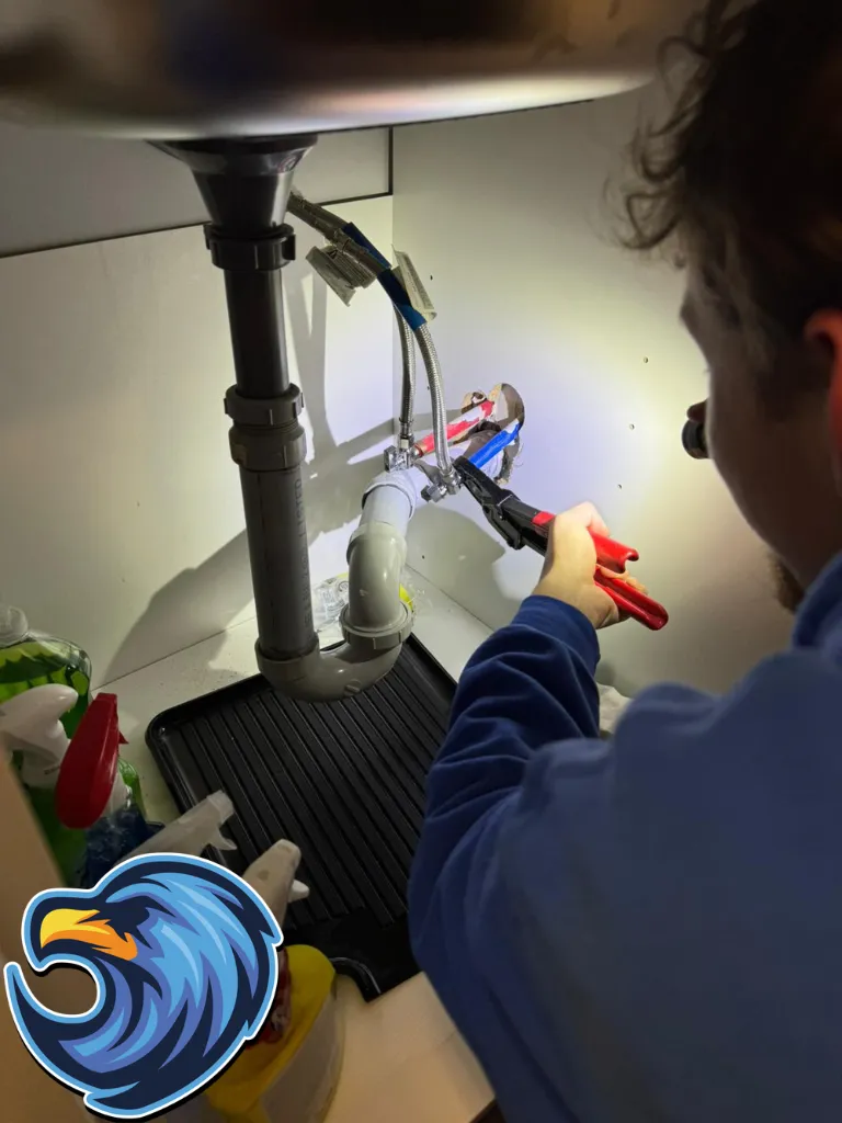 Plumber Repairing Hot and Cold Pipe in Hamilton - Delta Plumbers