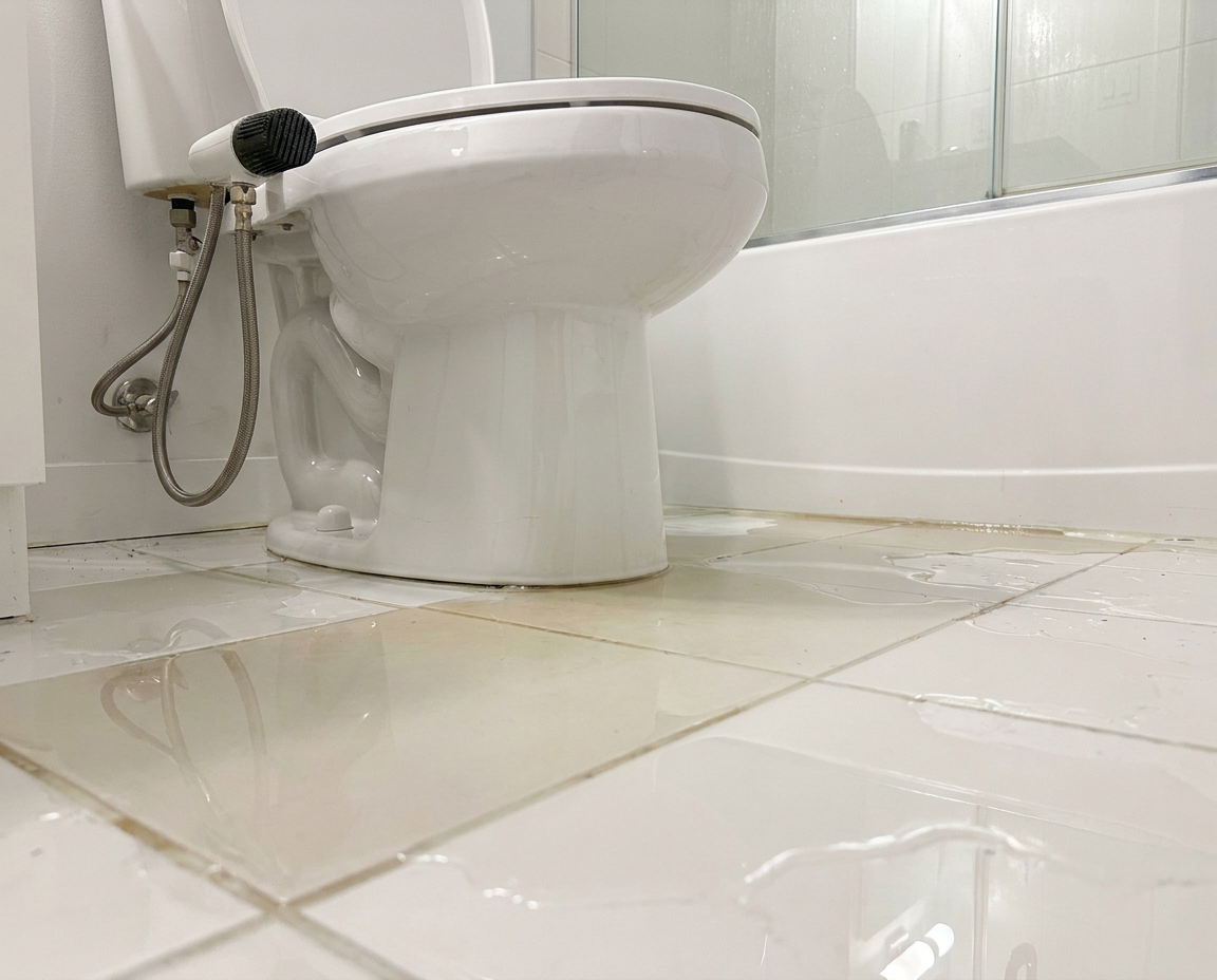 Water damage from an untreated plumbing failure