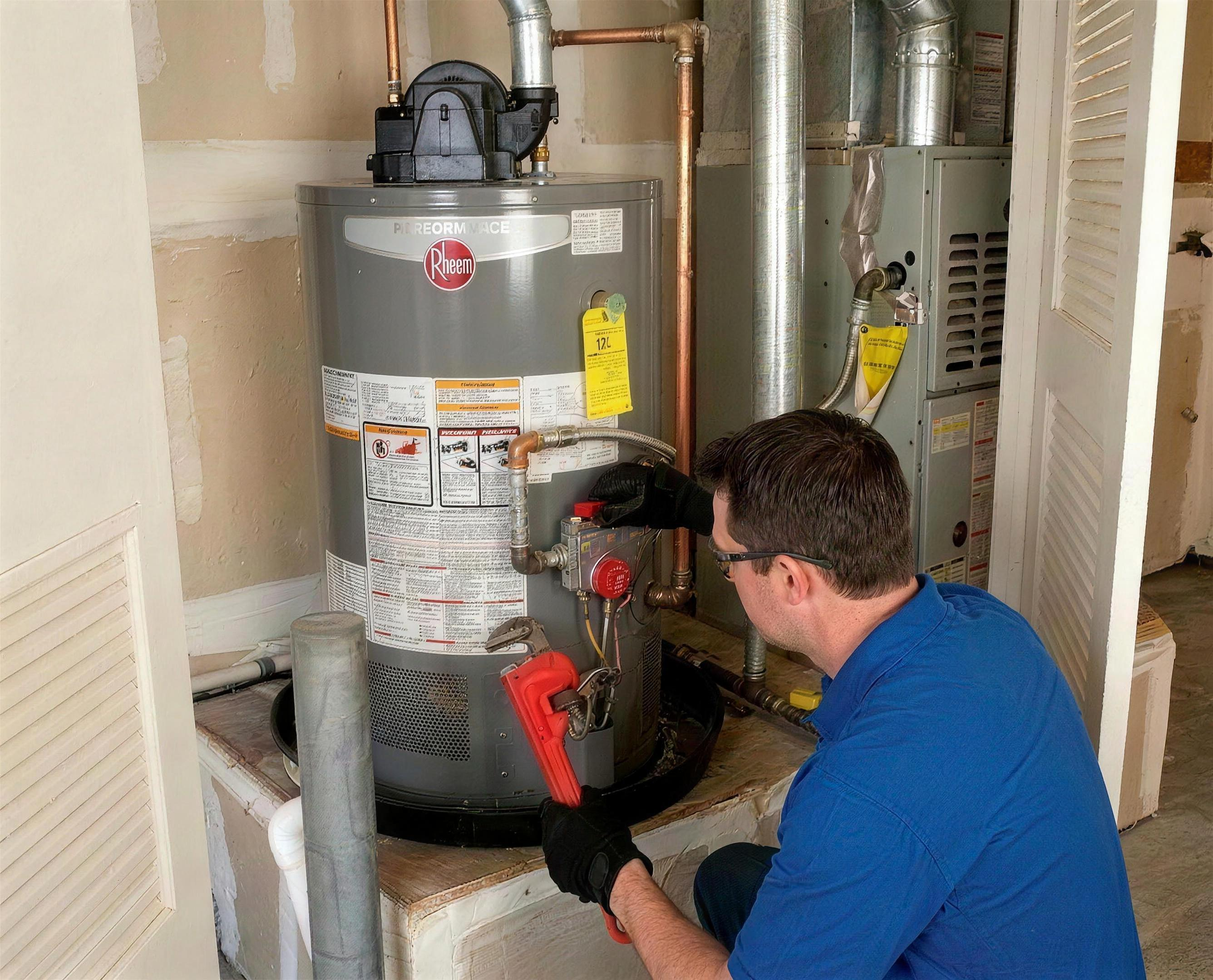 Delta Plumbers technician ready to clear a clogged toilet
